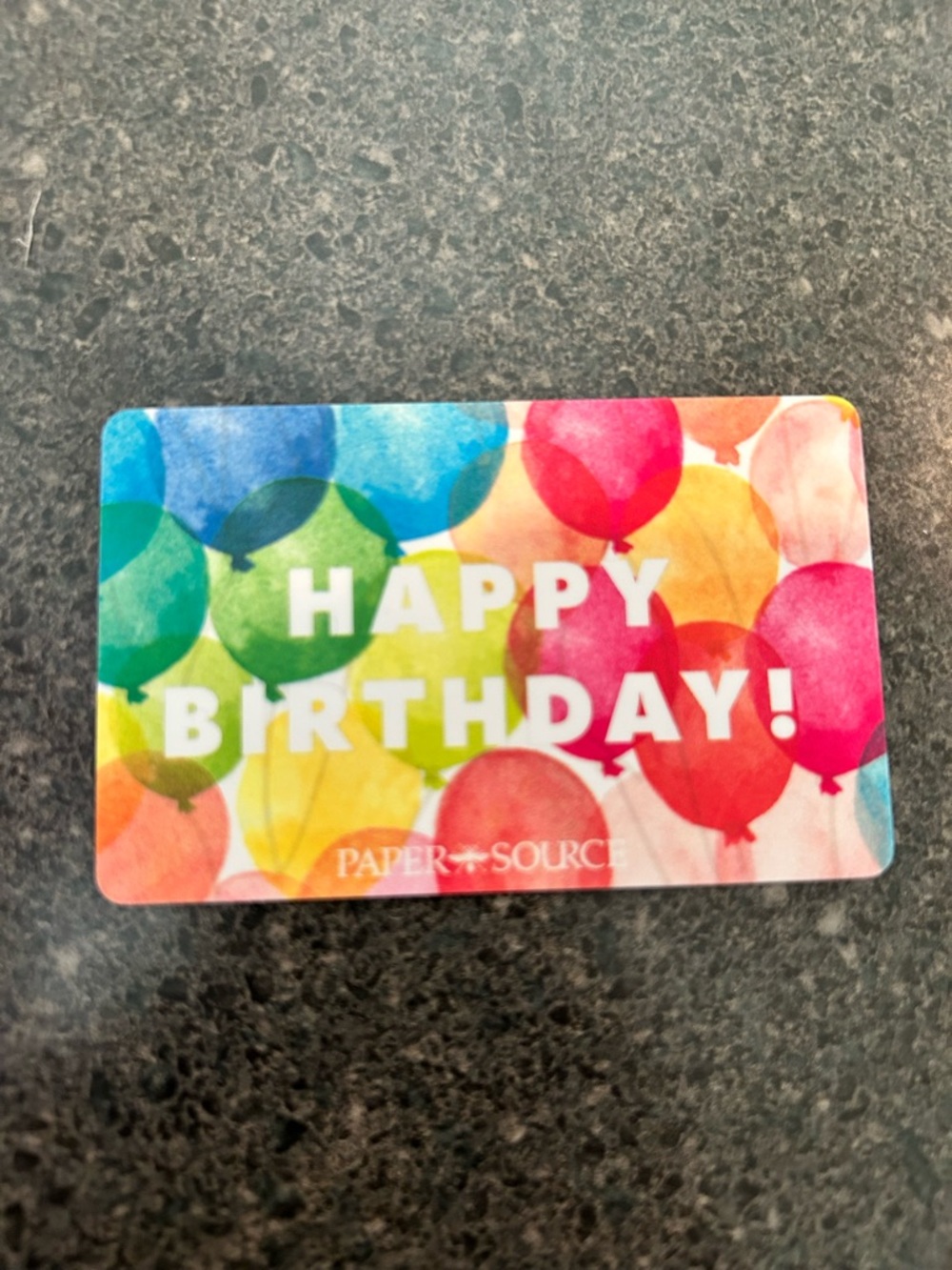 Paper Source Multi-Color "Happy Birthday" Gift Card